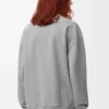 Sudadera de algodón gris jaspeado Sudadera de algodón gris jaspeado