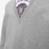 Sudadera de algodón gris jaspeado Sudadera de algodón gris jaspeado