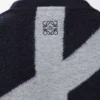 Sudadera de lana y algodón azul marino/gris Sudadera de lana y algodón azul marino/gris