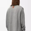 Sudadera polo de algodón y cachemira gris plomo Sudadera polo de algodón y cachemira gris plomo
