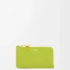 Tarjetero para monedas Pebble en piel de becerro napa brillante Meadow Green Tarjetero para monedas Pebble en piel de becerro napa brillante Meadow Green