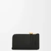 Tarjetero Pebble en piel de becerro napa brillante Black Tarjetero Pebble en piel de becerro napa brillante Black