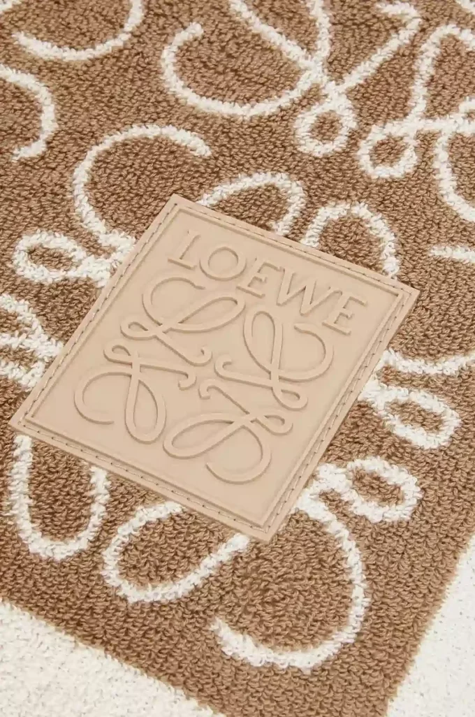 Toalla Anagram de algodón Beige Toalla Anagram de algodón Beige