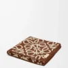 Toalla de algodón marrón/beige Toalla de algodón marrón/beige