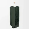 Top adornado en viscosa verde caqui Top adornado en viscosa verde caqui
