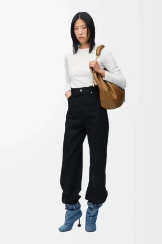 Top de manga larga en modal Blanco