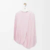 Top drapeado de viscosa rosa Top drapeado de viscosa rosa