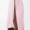 Top drapeado de viscosa rosa Top drapeado de viscosa rosa