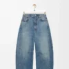 Vaqueros acampanados de denim Denim lavado