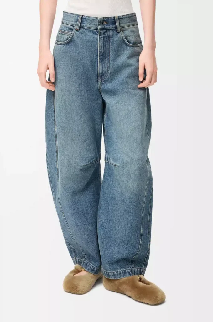 Vaqueros acampanados de denim Denim lavado