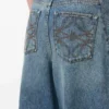 Vaqueros acampanados de denim Denim lavado