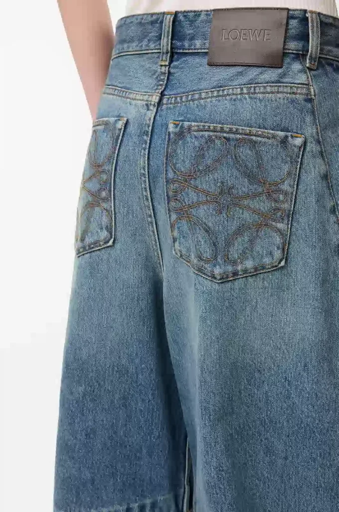 Vaqueros acampanados de denim Denim lavado