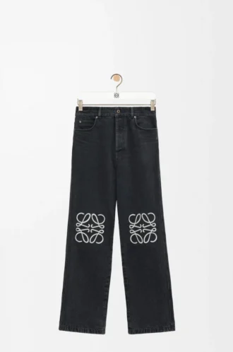 Vaqueros baggy Anagram en denim Negro
