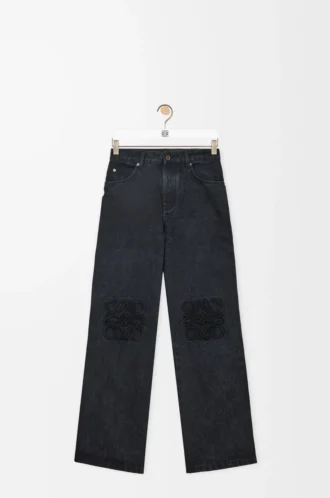 Vaqueros baggy Anagram en denim Negro