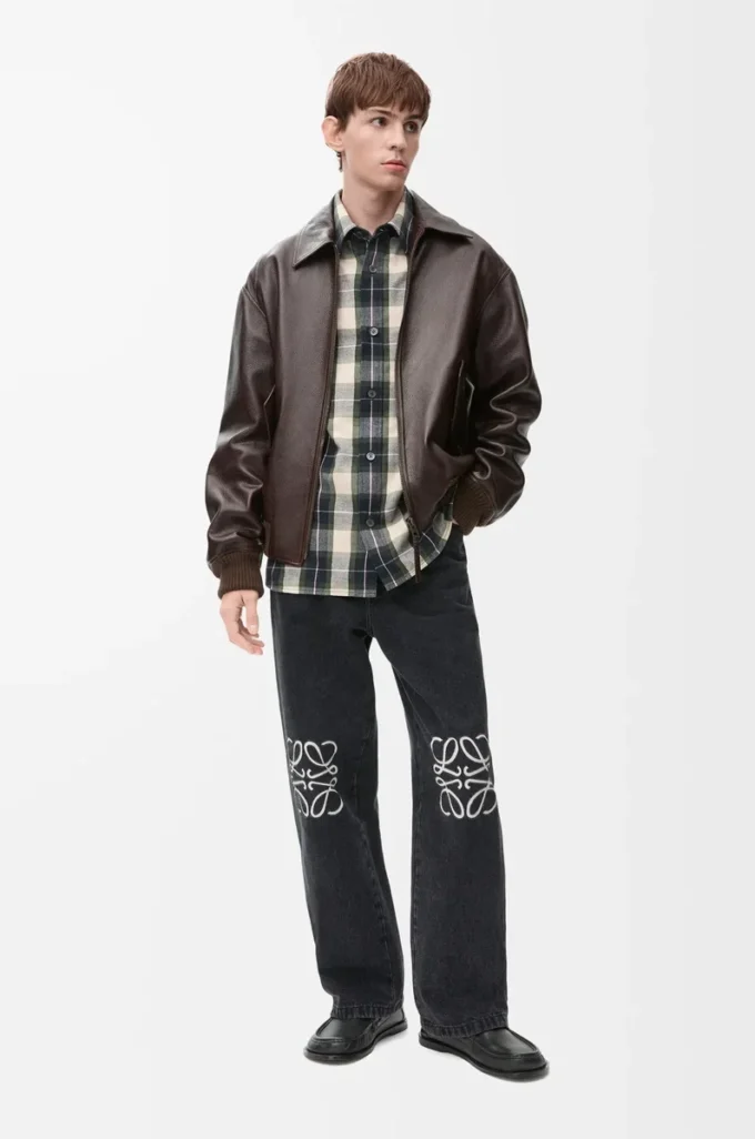 Vaqueros baggy Anagram en denim Negro