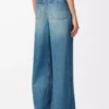 Vaqueros flamencos en denim azul denim
