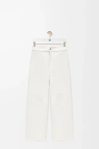 Vaqueros holgados Anagram en denim blanco Vaqueros holgados Anagram en denim blanco