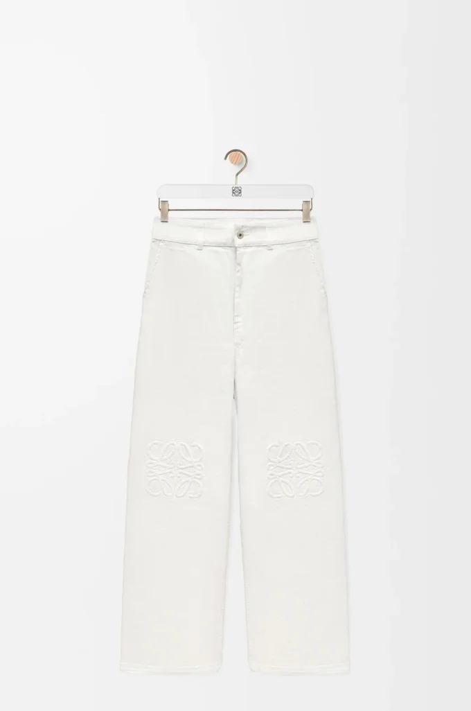 Vaqueros holgados Anagram en denim blanco