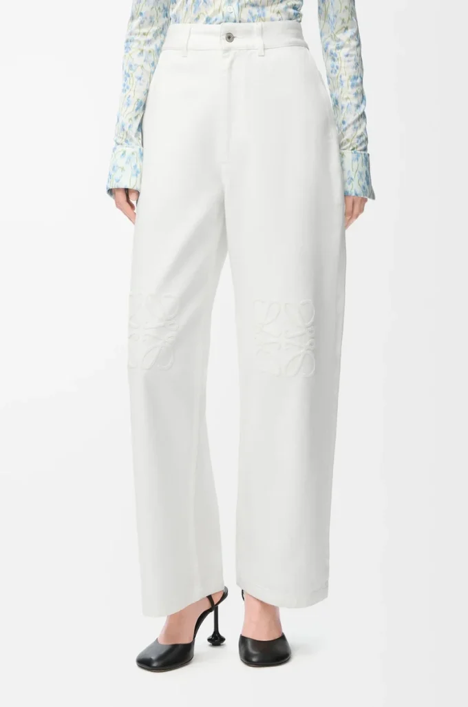 Vaqueros holgados Anagram en denim blanco