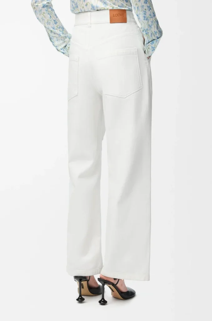 Vaqueros holgados Anagram en denim blanco