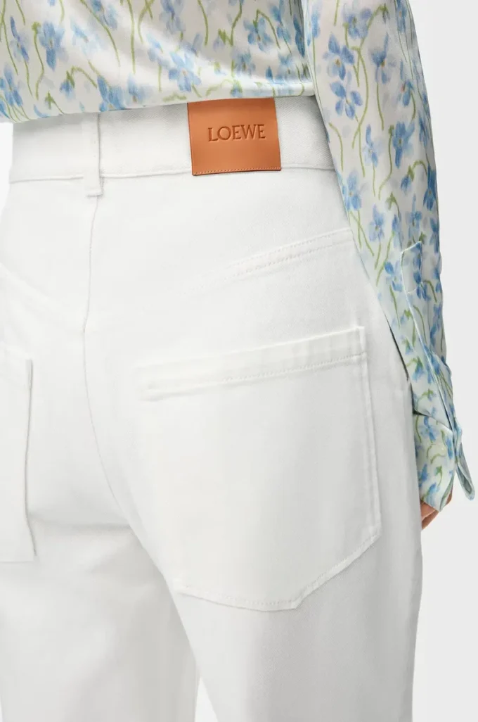 Vaqueros holgados Anagram en denim blanco