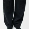 Vaqueros holgados Anagram en denim Negro