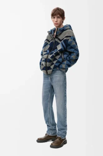 Vaqueros rectos en denim azul Vaqueros rectos en denim azul