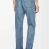 Vaqueros rectos en denim azul vintage Vaqueros rectos en denim azul vintage
