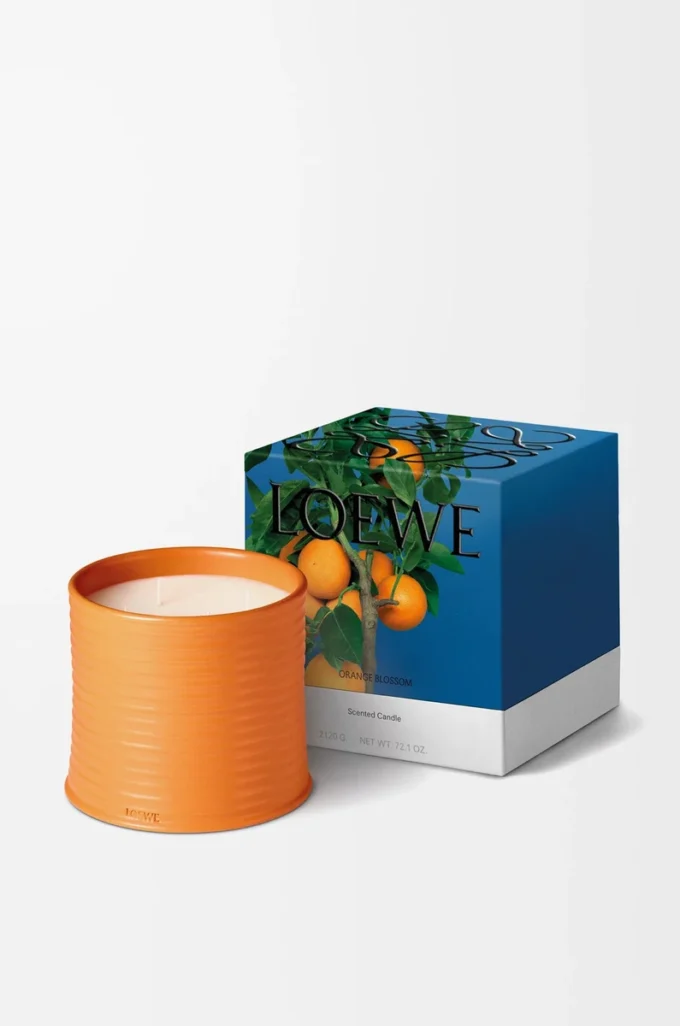 Vela grande de azahar Mandarina brillante Vela grande de azahar Mandarina brillante