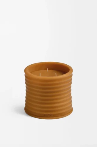 Vela mediana de cera de abeja bronce ámbar