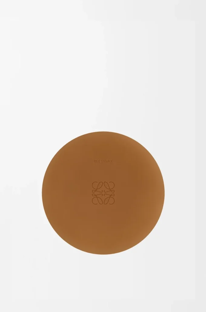 Vela mediana de cera de abeja bronce ámbar Vela mediana de cera de abeja bronce ámbar