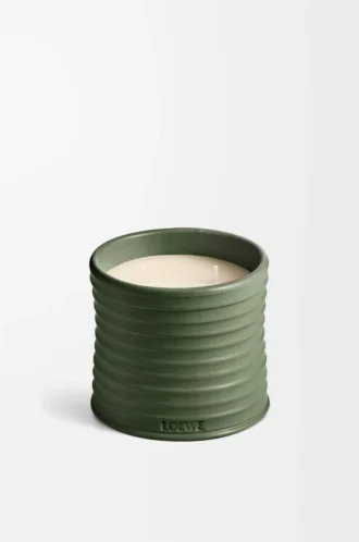 Vela perfumada mediana con aroma a marihuana Verde oscuro