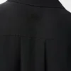 Vestido camisero de seda negro Vestido camisero de seda negro