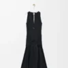 Vestido cruzado de algodón Negro Vestido cruzado de algodón Negro