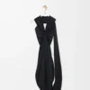 Vestido de viscosa negro Vestido de viscosa negro