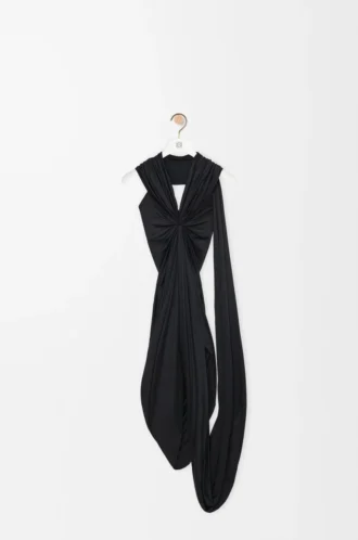 Vestido de viscosa negro
