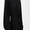 Vestido de viscosa negro Vestido de viscosa negro