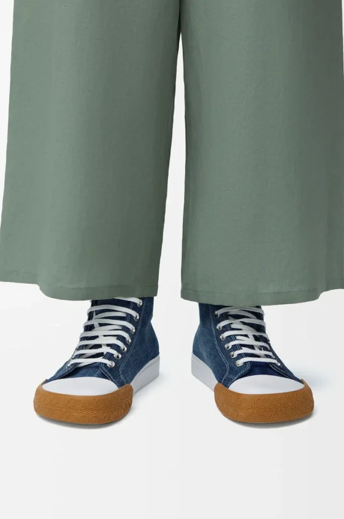 Zapatillas altas Bloc en denim Denim lavado