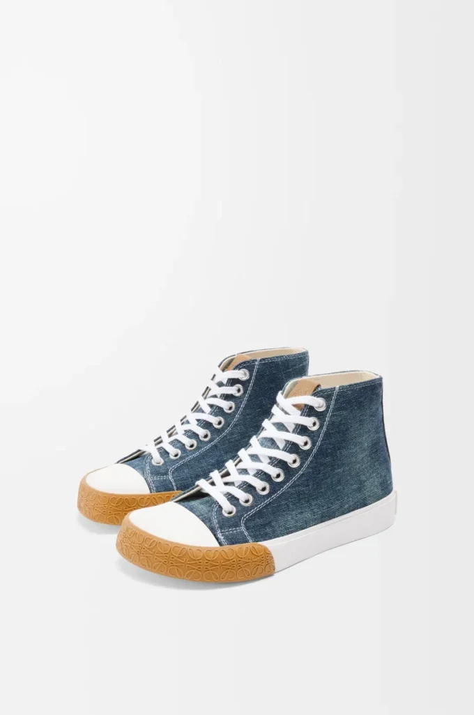 Zapatillas altas Bloc en denim Denim lavado
