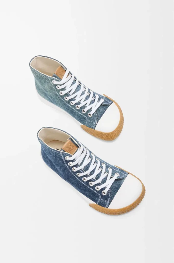 Zapatillas altas Bloc en denim Denim lavado
