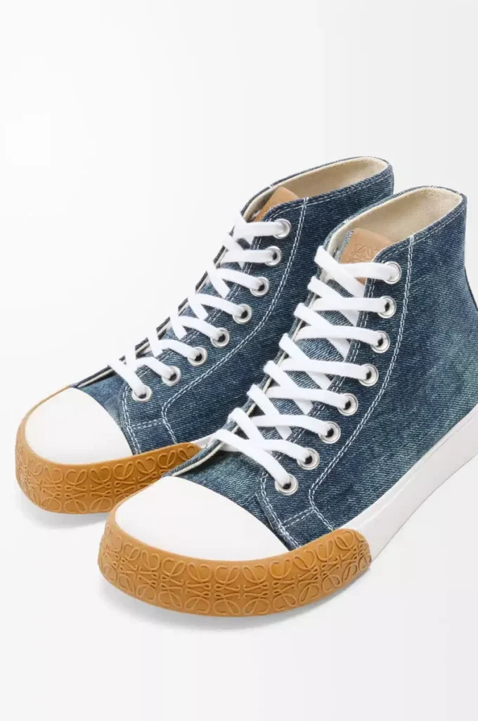 Zapatillas altas Bloc en denim Denim lavado