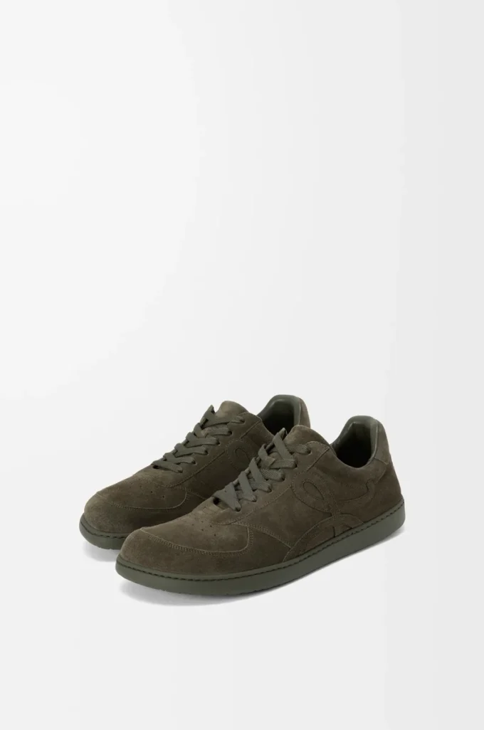 Zapatillas Jambo de ante de piel de becerro Verde oliva