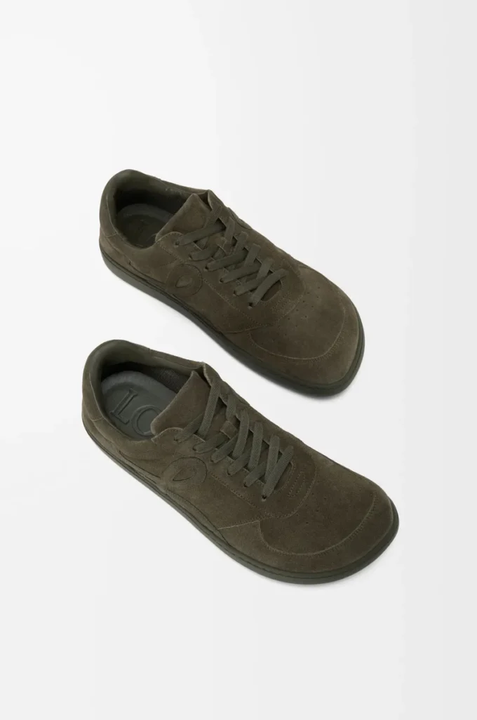 Zapatillas Jambo de ante de piel de becerro Verde oliva