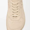 Zapatillas Jambo en ante de becerro Oat Milk