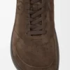 Zapatillas Jambo en ante de becerro marrón oscuro