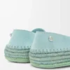 Zapatillas Rio de ante y rafia azul claro Zapatillas Rio de ante y rafia azul claro
