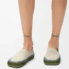 Zapatillas Rio de ante y rafia Gris claro