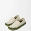 Zapatillas Rio de ante y rafia Gris claro