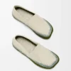 Zapatillas Rio de ante y rafia Gris claro
