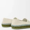 Zapatillas Rio de ante y rafia Gris claro
